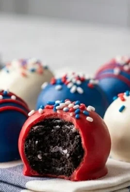 Patriotic Oreo Balls