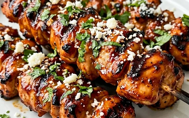 Mexican Barbecue Chicken Skewers