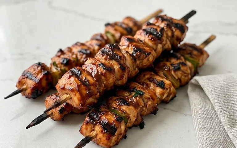 Mexican Barbecue Chicken Skewers
