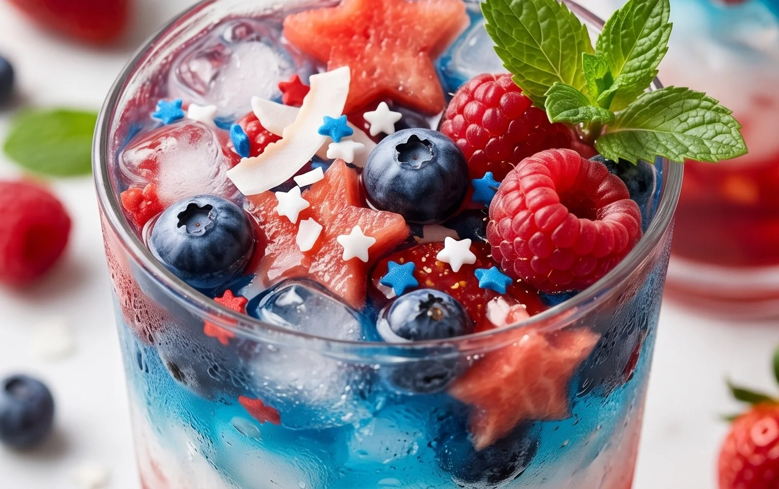 July 4th Layered Drinks Recipe