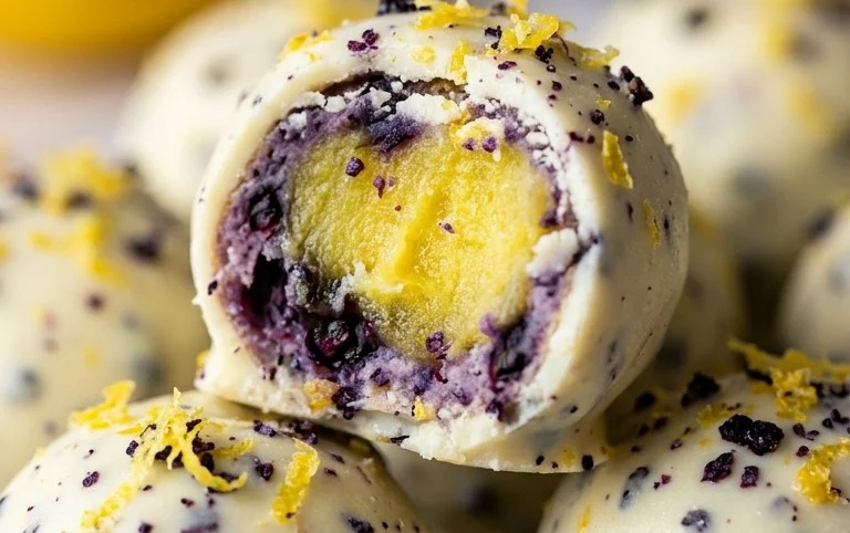 LEMON BLUEBERRY TRUFFLES