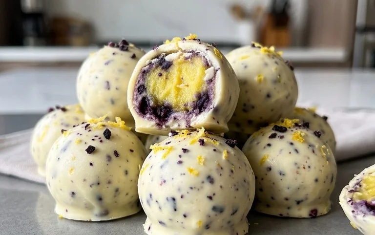 LEMON BLUEBERRY TRUFFLES