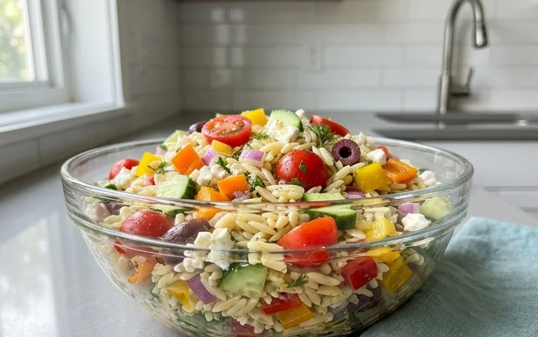 Rainbow Orzo Salad