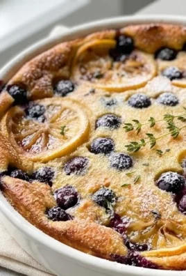 Lemon Blueberry Clafoutis