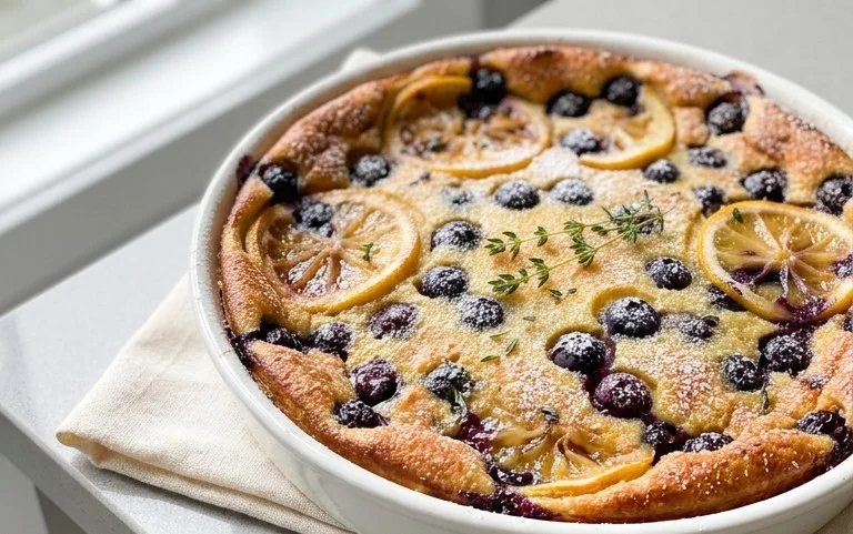 Lemon Blueberry Clafoutis