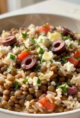 Easy Mediterranean Lentils and Rice