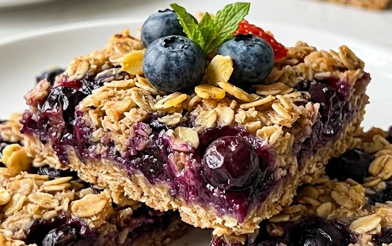 Blueberry Oatmeal Bars
