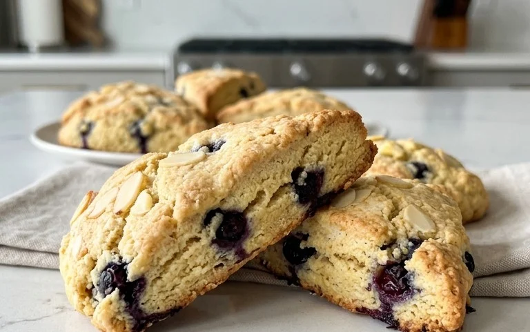 Almond Flour Lemon Blueberry Scones