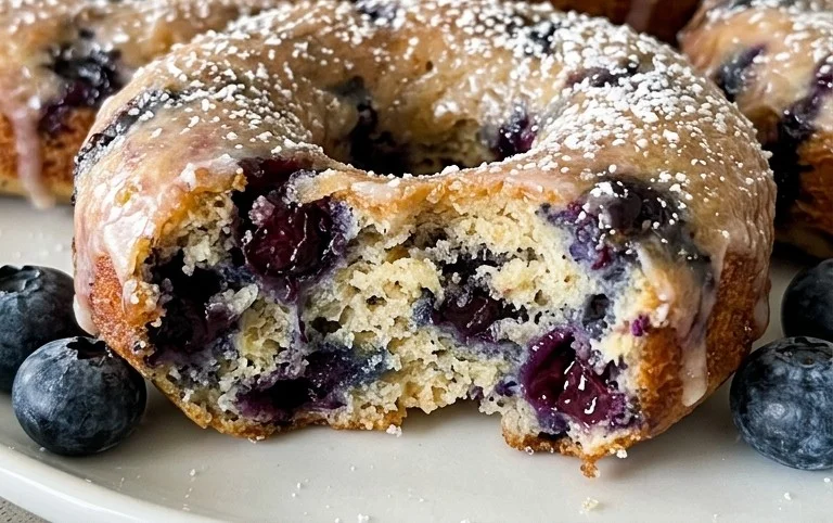 Wild Blueberry Cake Donuts