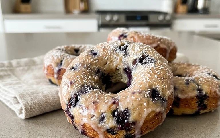 Wild Blueberry Cake Donuts
