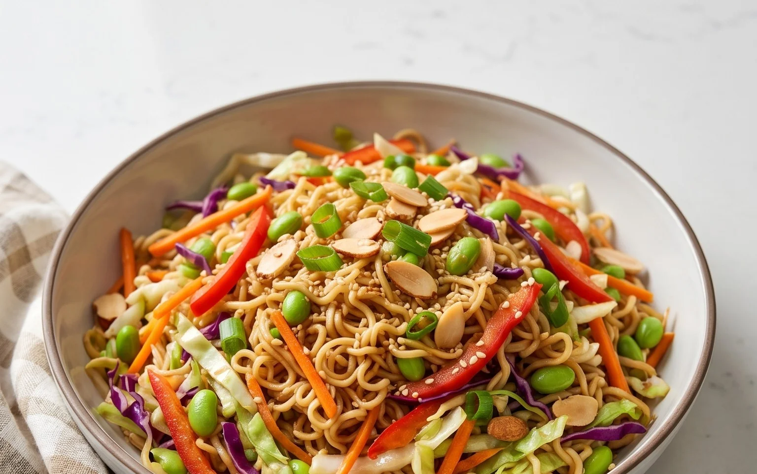 Crunchy Asian Ramen Noodle Salad Recipe