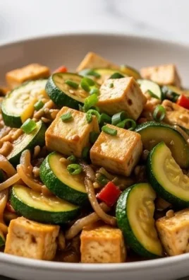 Zucchini Stir Fry With Tofu (Vegan)