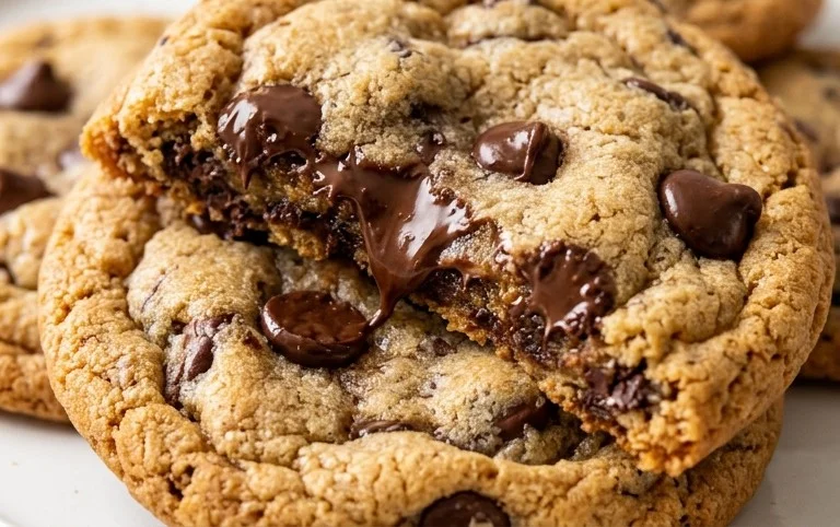 Crispy and Chewy Chocolate Chip Cookies
