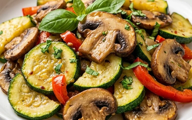 Skillet Zucchini and Mushrooms