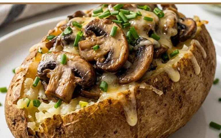 The Ultimate Stuffed Baked Potatoes with Mushrooms