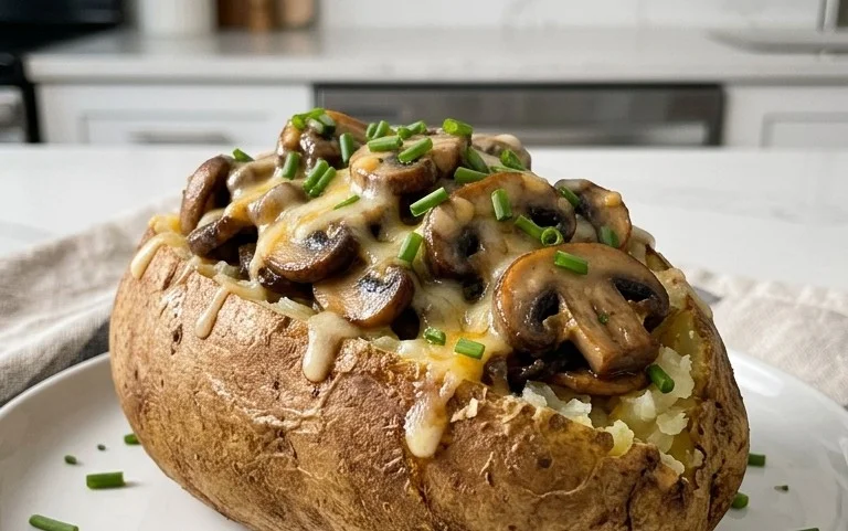 The Ultimate Stuffed Baked Potatoes with Mushrooms