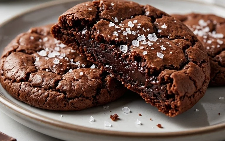 Salted Brownie Cookies