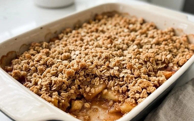 Healthy Breakfast Apple Crum extractble